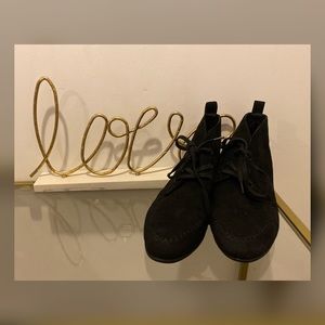 Comfortview Women's Black Lace up ankle boot